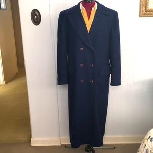 Vintage Pendleton Navy Blue Duster Coat Sz 12